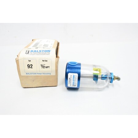 Balston 1/2In 150Psi Npt Pneumatic Filter 92